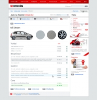 Citroen website car config 2