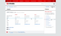 Citroen website dealer detail